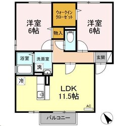 ローズモア　Ｂの物件間取画像